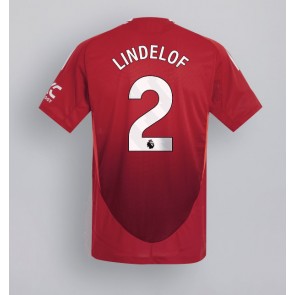 Billiga Manchester United Victor Lindelof #2 Hemmatröja 2024-25 Kortärmad